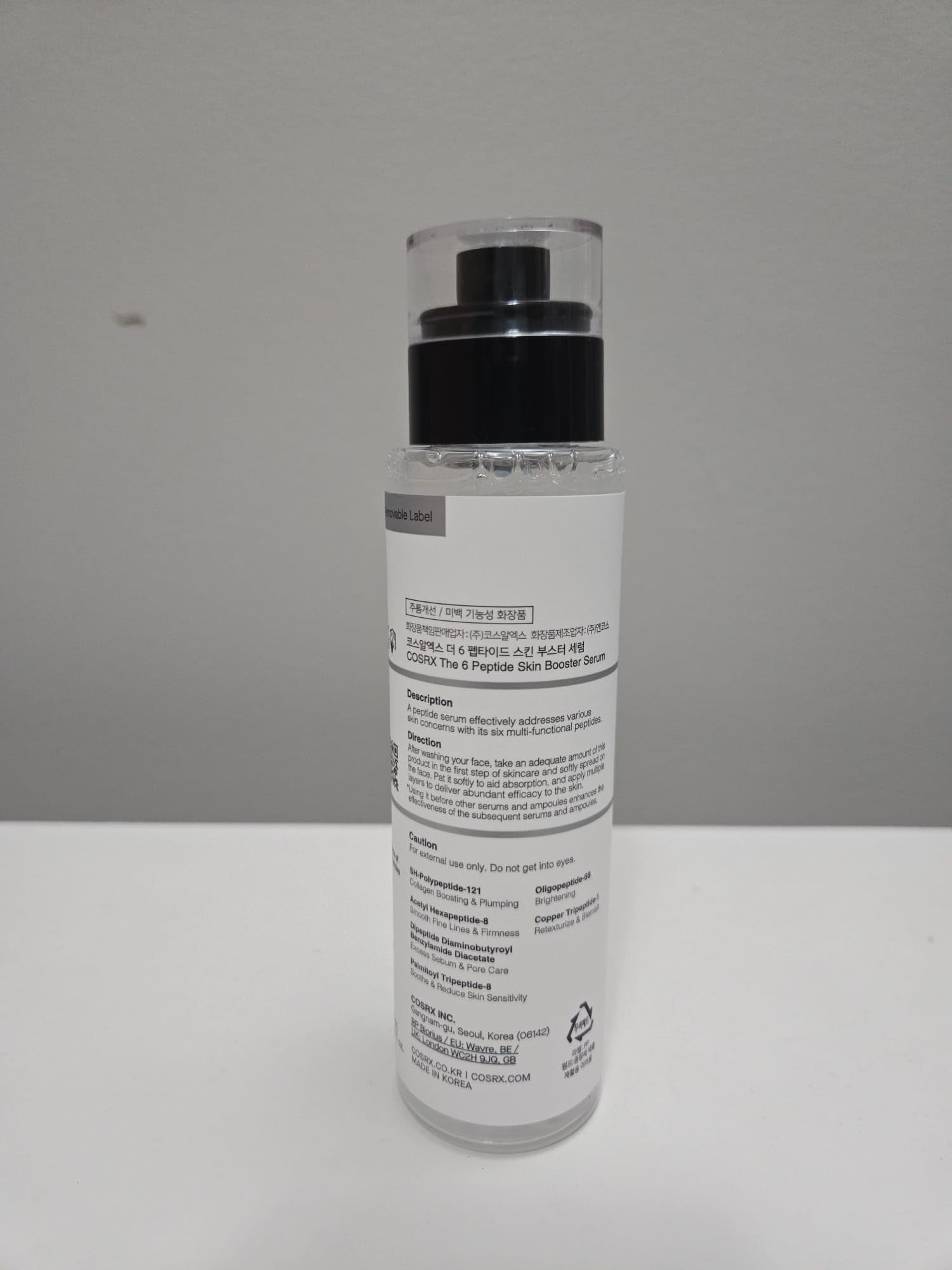 COSRX 6 Peptide Skin Booster Serum with Hyaluronic Acid and Amino