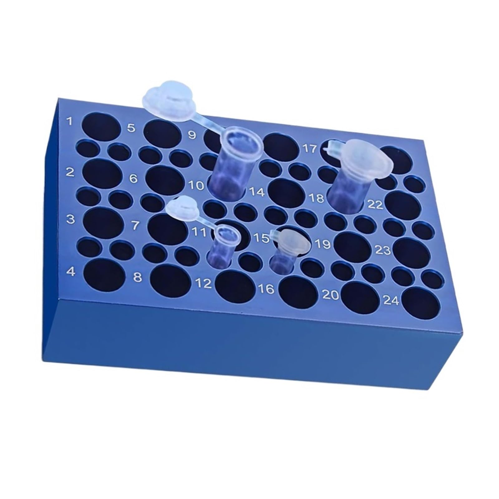 1 Stück Aluminium-Kühlblock for Röhrchen – wiederverwendbar 0,2 ml/1,5 ml/2 ml