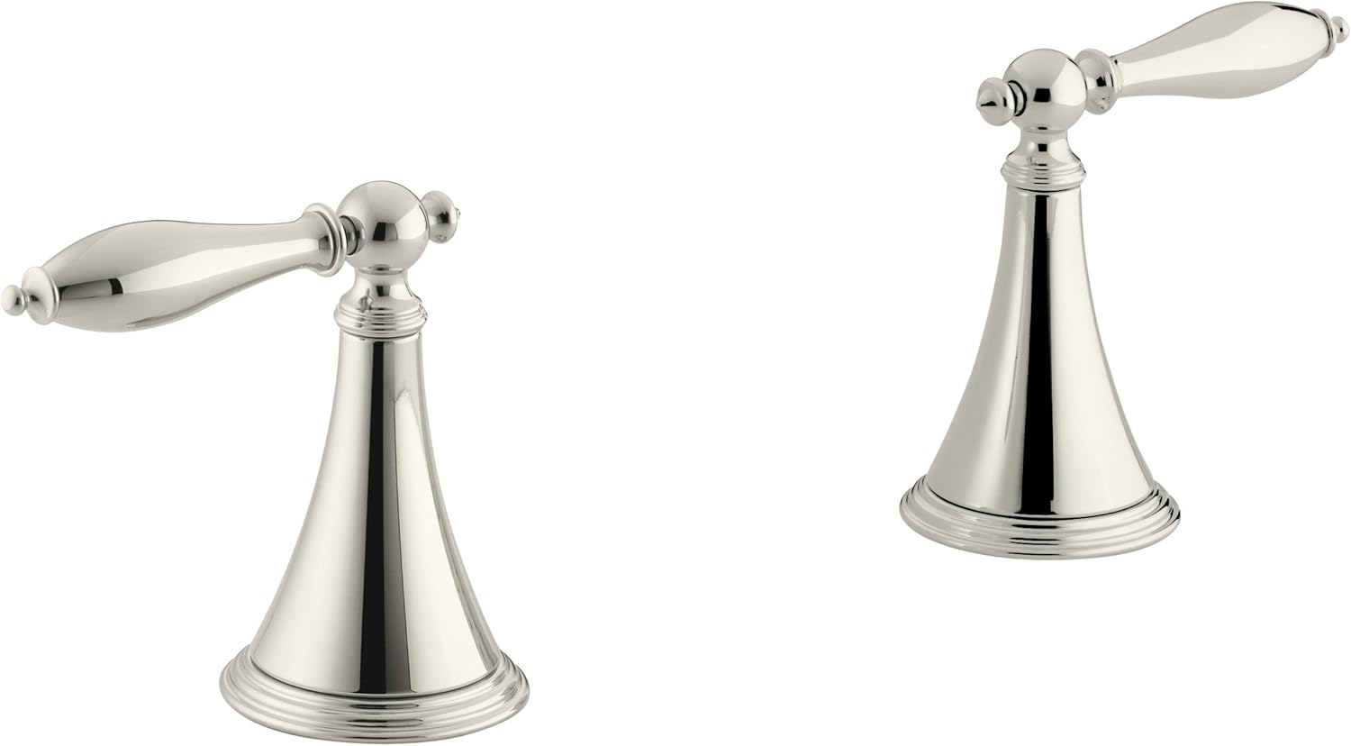 70% оƒƒ Evеrуthіng KOHLER K-T333-4M-SN Finial Traditional Deck-Mount High-Flow Bath Valve Trim with Lever Handles, Valve Not Included, Vibrant Polished Nickel