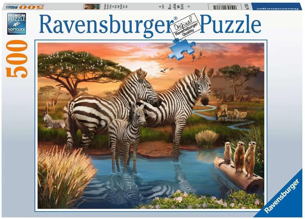 Ravensburger King Of The Sea 500 Piece Jigsaw Puzzle - Awesome Shark Art For Adults & Teens