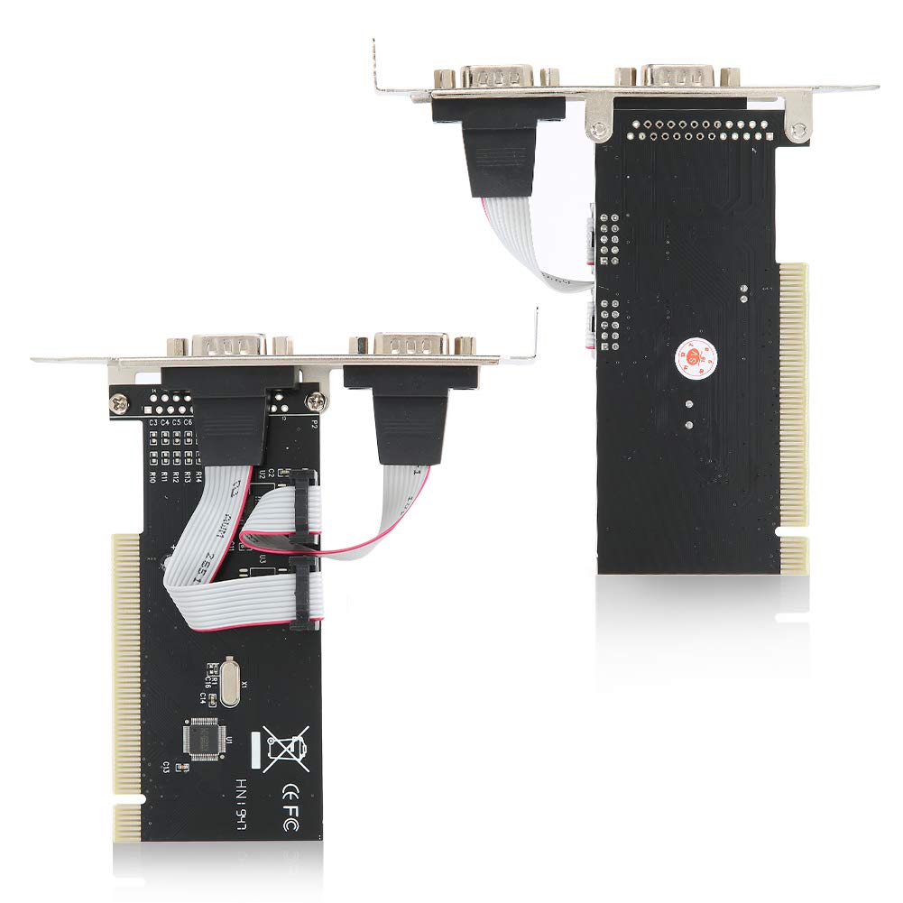 Adaptador Convertidor Sienoc de Tarjetas PCI Express, PCI a 2 Tarjeta de Puerto Serie PCI Express Tarjeta de Controlador Serie DB9 de 2 Puertos RS232 RS-232 Tarjeta Adaptadora de Extensión