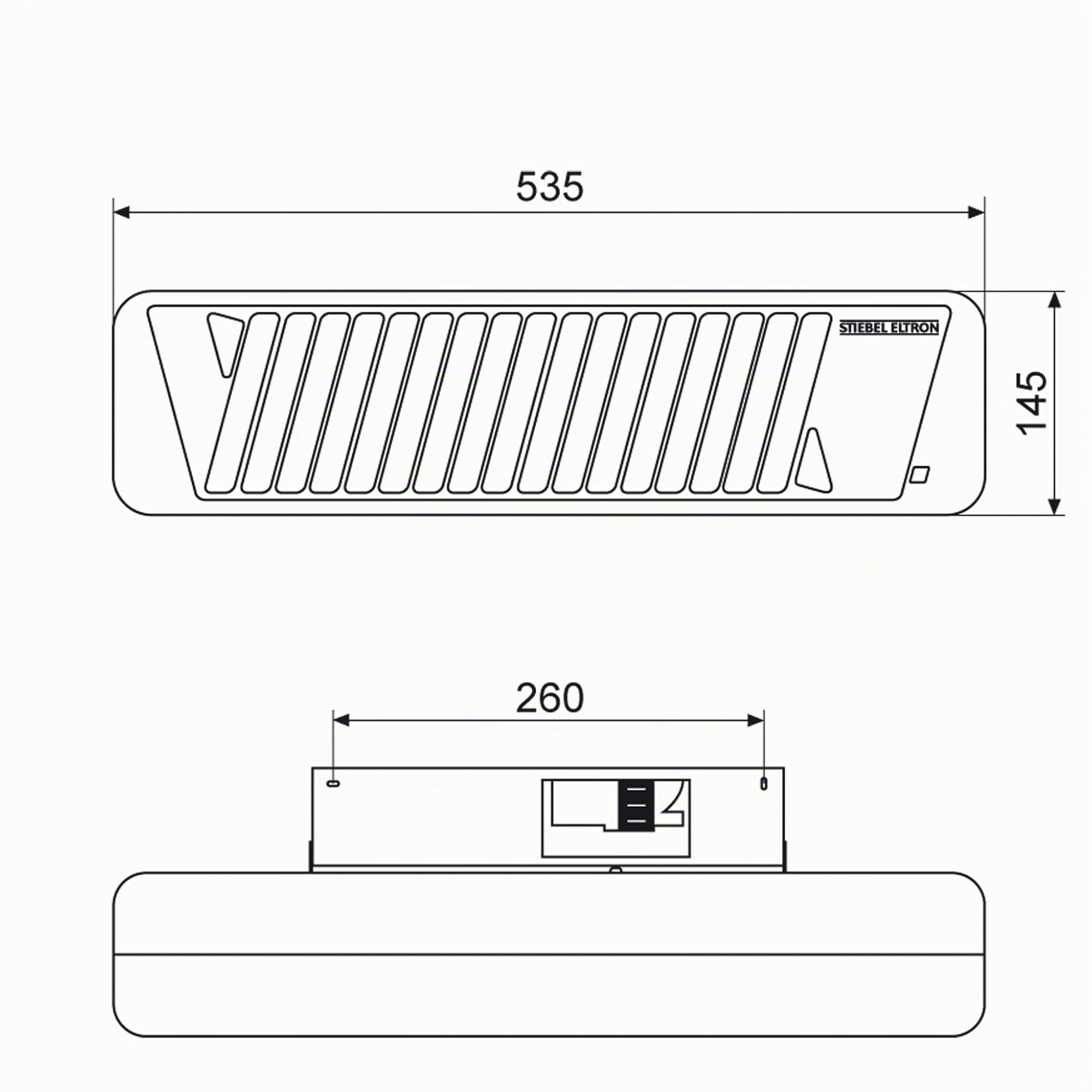 Stiebel Eltron Chauffage infrarouge à quartz IW 120 avec une puissance de chauffage de 1,2 kW 229339