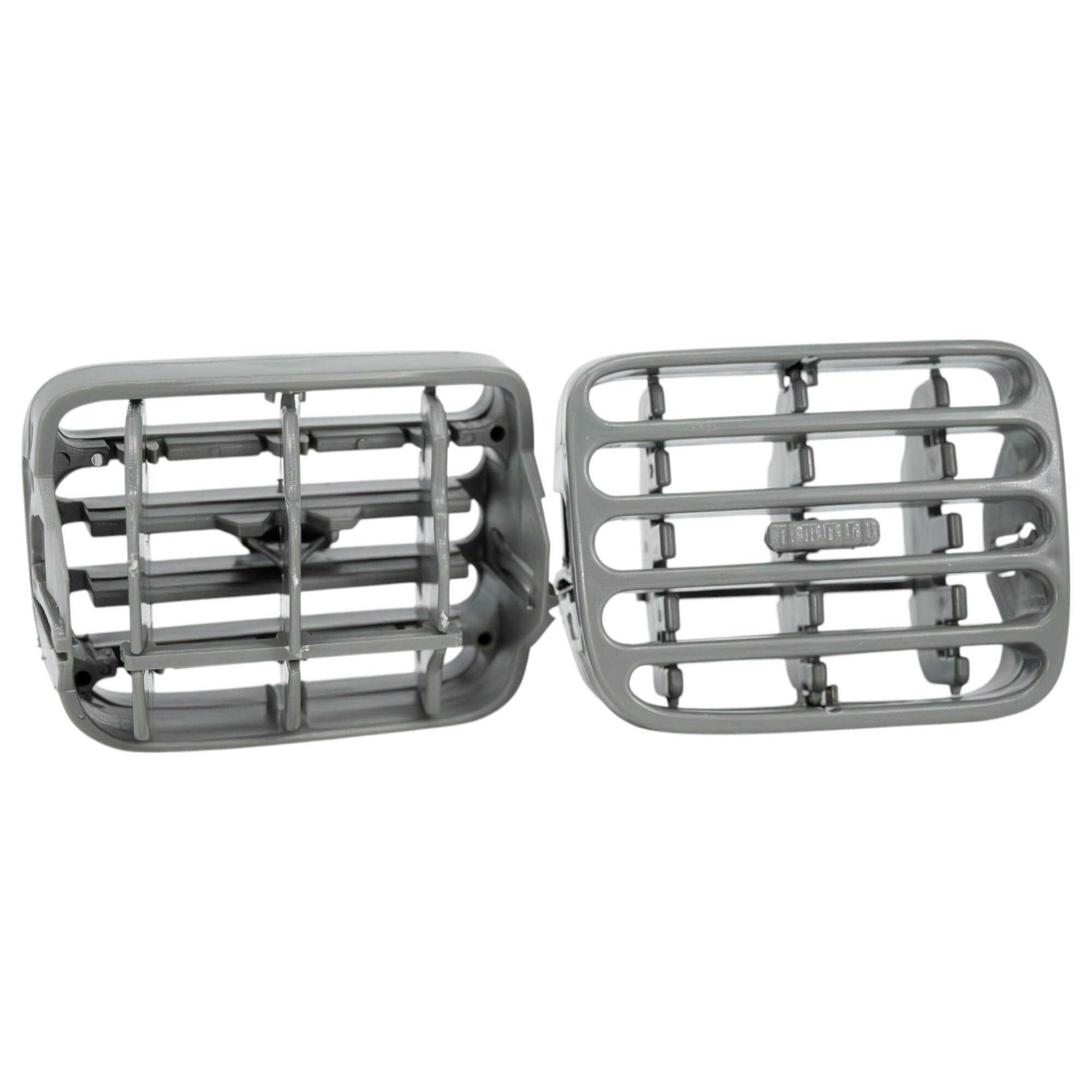 2 grilles d'aération centrale grises | Installation facile & qualité OEM | Compatible avec Renault Clio II | FINAO AUTOPARTS