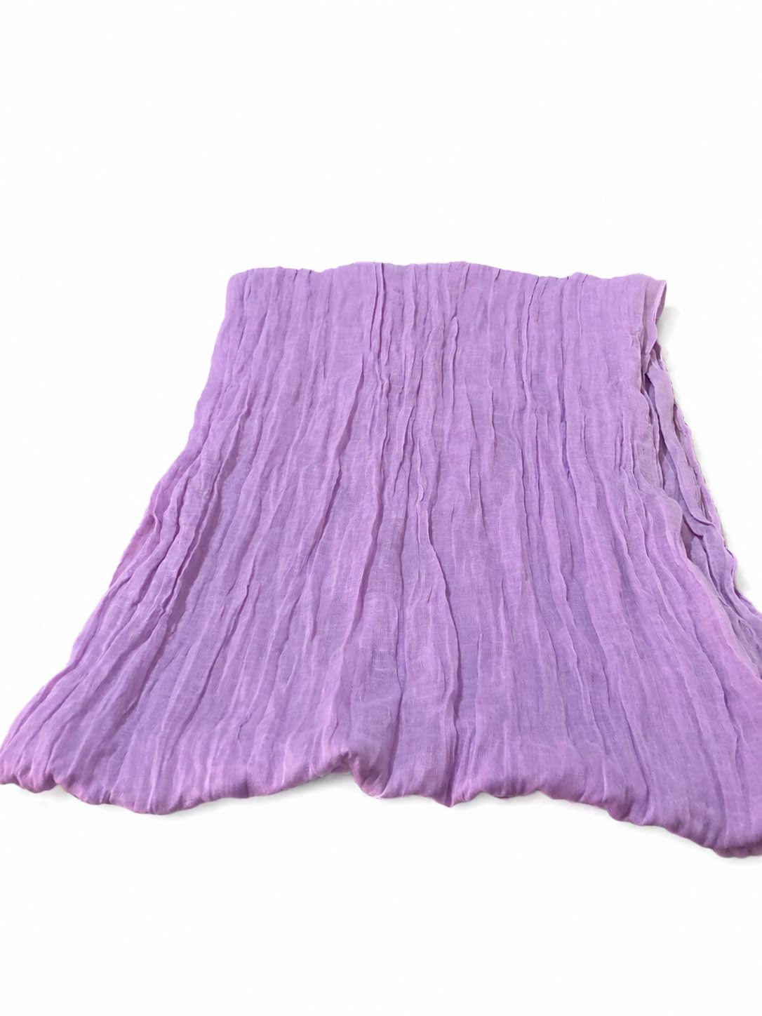 shaneka Lavender Purple Crinkle Dupatta, Lightweight Scarf, Ethnic Wear Accessory for Women-picture-18