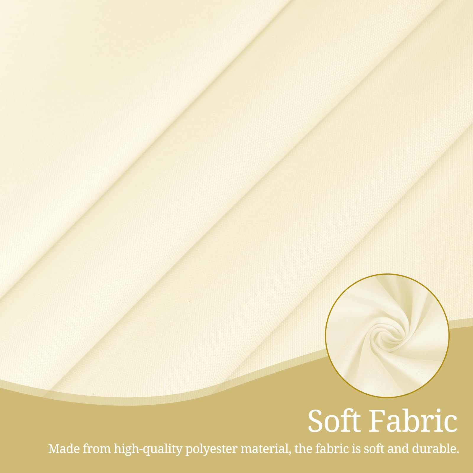 6 manteles universales para mesa de cerveza, beige, para mesas de cerveza, 70 cm y 50 cm, fundas rectangulares, lavables, 110 x 260 cm (beige)