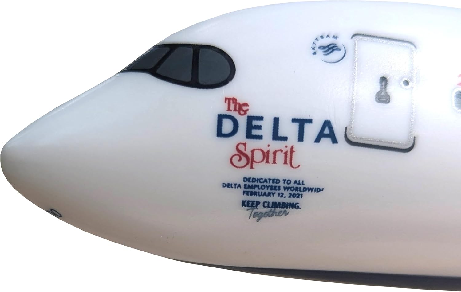 Flight Miniatures Delta (07-Cur) A350-900 “The Delta Spirit” 1:200 Scale - Plastic Snap-Fit Model Airplane - Collectible Replica of Delta Airlines Aircraft - Part# AAB-35090H-002