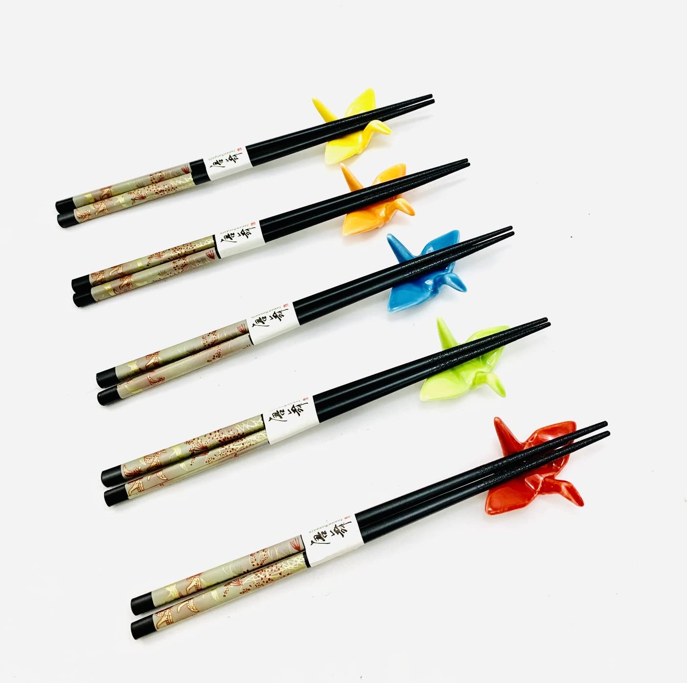Amazon.com: JapanBargain, Set of 5 Reusable Bamboo Chopsticks with