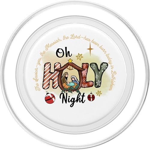 Miniatura 8 de Cristiano Navidad Jesús Nacido Alegría Escritura para Damas Niños PopSockets Estándar PopGrip