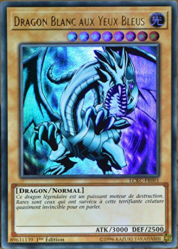 Carte YU-GI-Oh LCKC-FR001-B Dragon Blanc aux Yeux Bleus Ultra Rare Neuf FR
