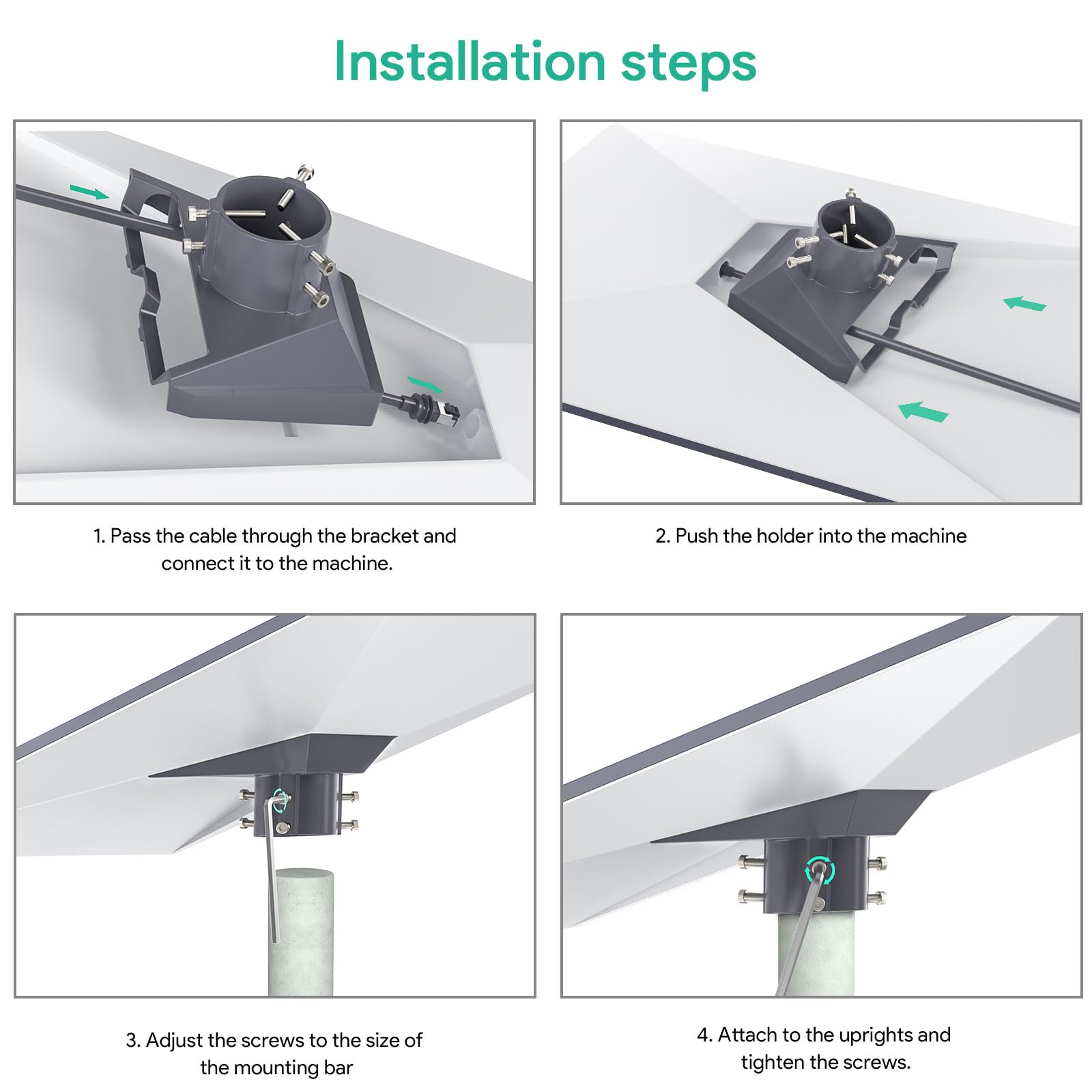 XLTTYWL Starlink Gen3 adattatore per tubo, Starlink V3 Pole Mount- Premium Gen 3 Starlink kit di montaggio Starlink Standard Gen3/V3 Kickstand Dishy (alluminio)