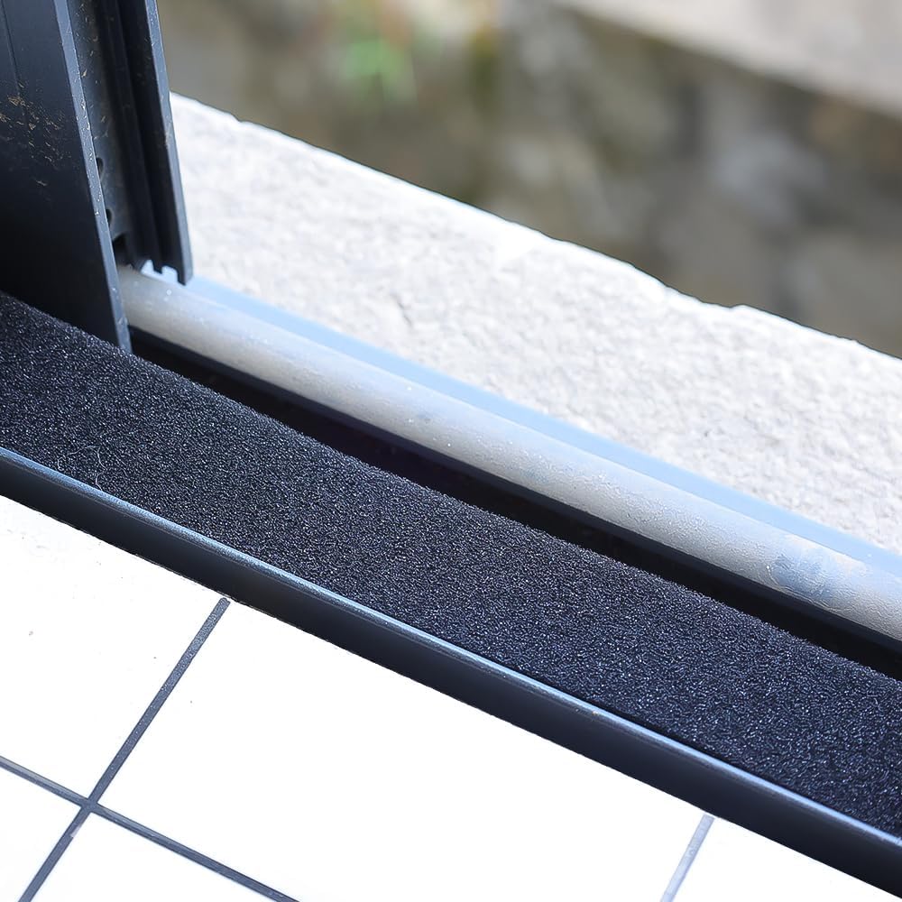 1 Roll Self-Adhesive Window Sealing Strips Door Window Seam Windproof Dustproof Sealing Foam Furniture Sponge Tape Length 2M, Width 2.6CM