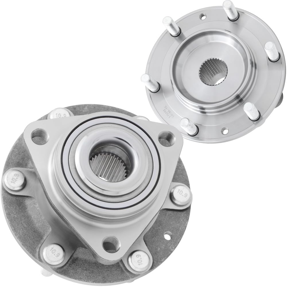[2-Pack] 515090 - Front Driver and Passenger Side Wheel Hub Bearing Assembly Compatible with 2006-2012/2014 Kia Sedona, 2007-2009 Hyundai Entourage