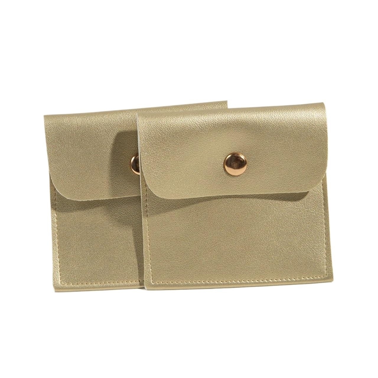 Bolsas de joyería de piel sintética para gargantillas y moda diaria