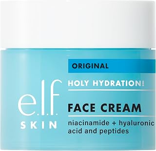 e.l.f. Holy Hydration Face Cream: Hyaluronic Acid Moisturizer for Plump, Nourished Skin - Vegan, Cruelty-Free 1.7oz
