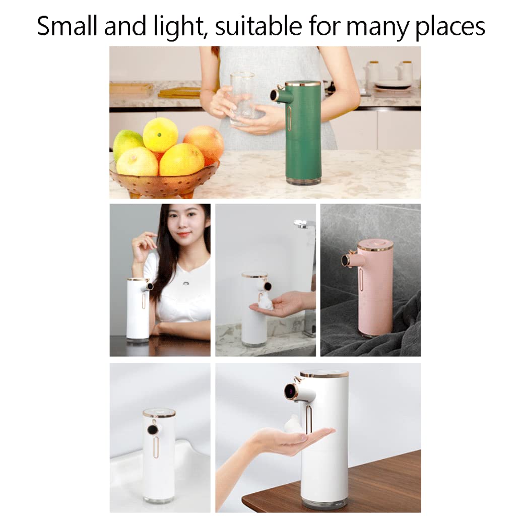 Praktyczny Smart Sensor Zeepdispenser USB Oplaadbare Aanrecht Dispenser 300 ml/10.6 oz Grote Capaciteit Plastic Fles Schuim Type popularny