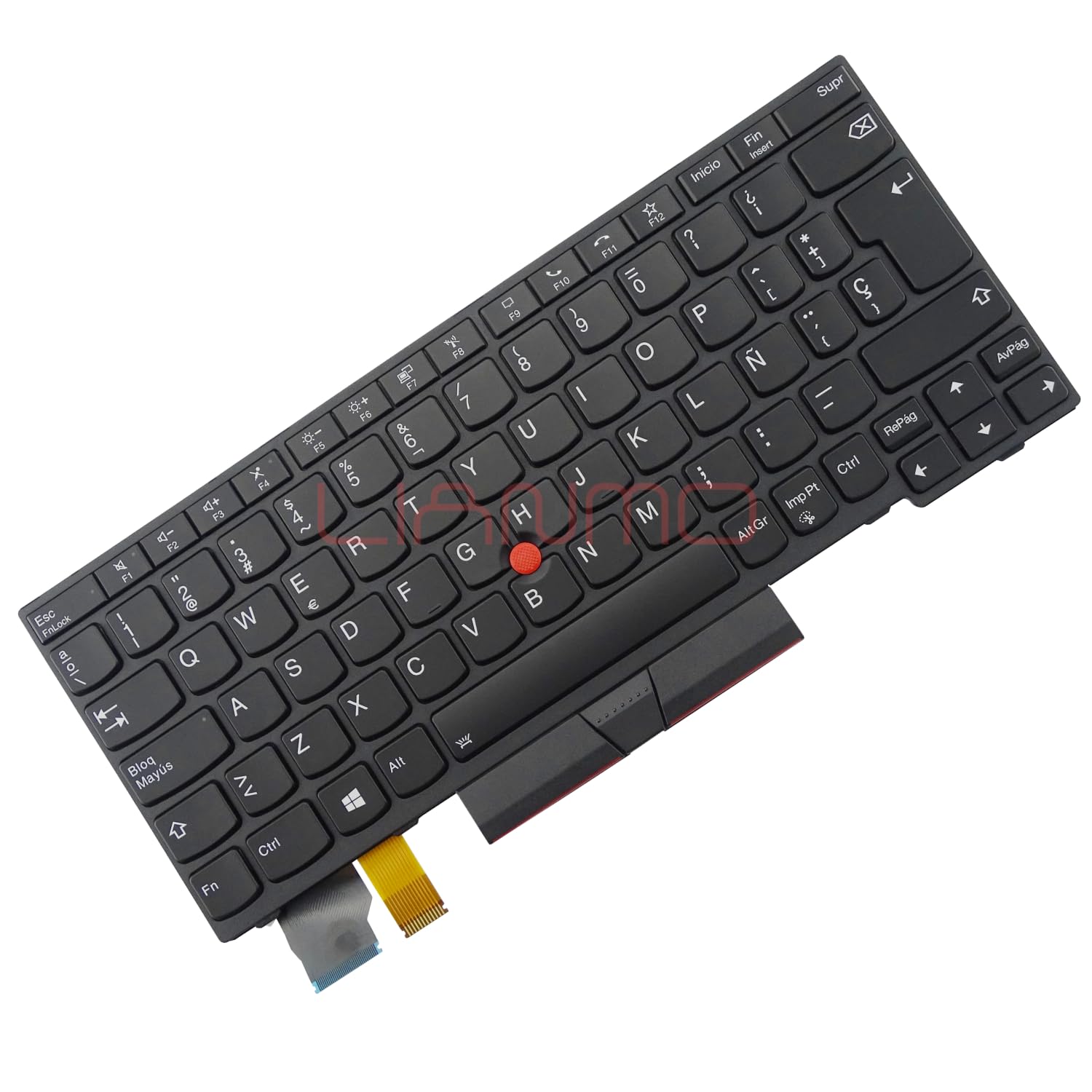 Teclado retroiluminado Compatible con Lenovo Thinkpad X13 Gen1/L13 Gen2/S2 Gen6/L13 Yoga Gen2 (España)