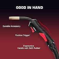 Vista 3 de ARCCAPTAIN Para Lincoln Magnum 100L MIG Pistola de soldadura Antorcha Stringer 100Amp 10 pies (9.8 ft) Reemplazo para Lincoln Magnum 100L K530-6