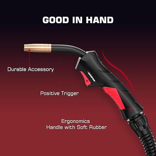 Miniatura 3 de ARCCAPTAIN Para Lincoln Magnum 100L MIG Pistola de soldadura Antorcha Stringer 100Amp 10 pies (9.8 ft) Reemplazo para Lincoln Magnum 100L K530-6