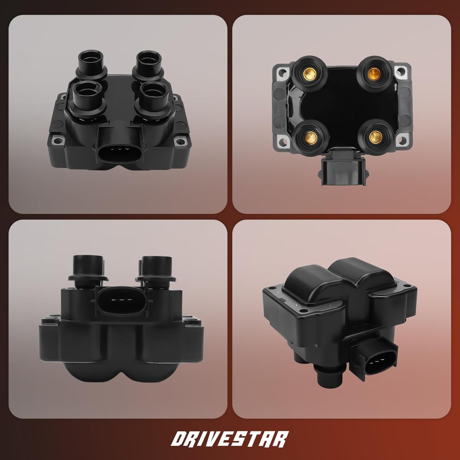 DRIVESTAR DG530 2PCS Replacement Ignition Coil Pack for Ford F-150 F-250 Explorer for Mercury Cougar for Lincoln Town Car 2.0L 5.0L 2.5L 4.6L