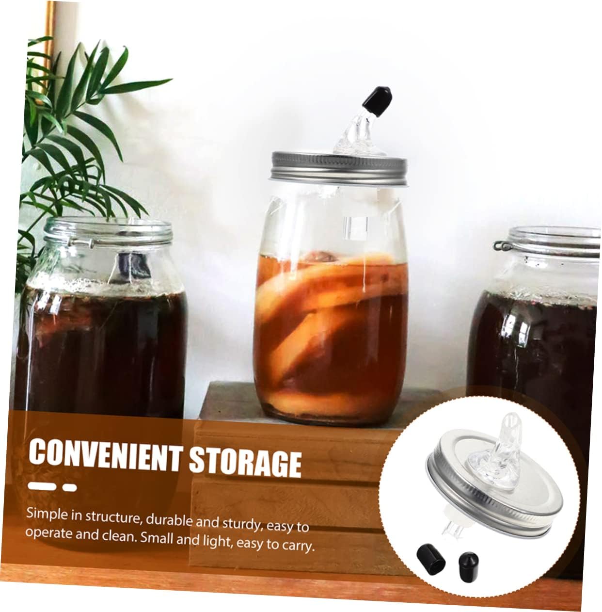 MAGICLULU Multi-use Wine Pour Spout Lid Set Oil Bottle and Can Pourer Jar Perfect for Bartending Kitchen