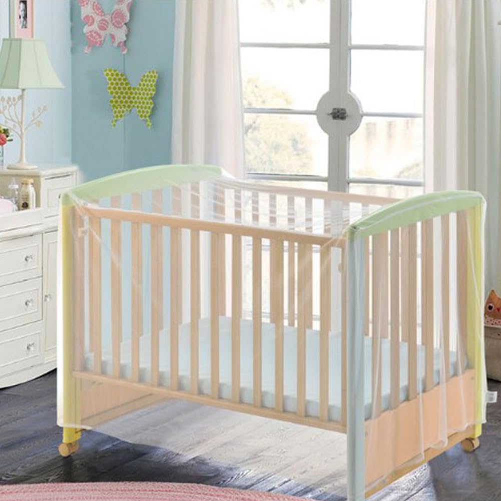 Mosquito Net for Cot Bed & Crib Mosquito Net for Travel Cot Fine Mesh Insect Net for Baby Air-Permeable Mesh 135 * 60 * 90CM - Image 4