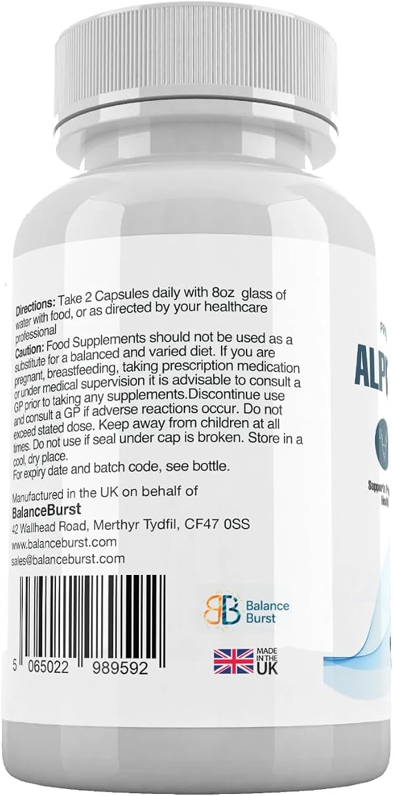 Alpha Stream+ Prostate Support Formula | Men's Daily Food Supplement | Supports Prostate Health, Healthy Blood Flow & Bladder Function | 60 Capsules | Made in UK