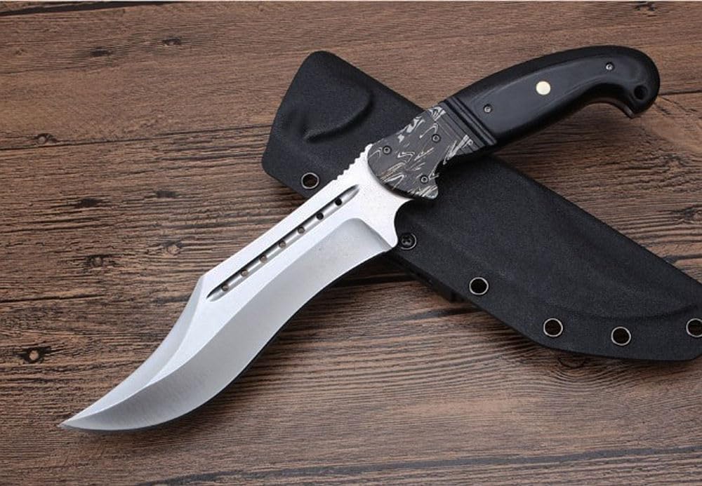 Generico TEERMA OJ5 Forgiatura integrata fixed blade Coltello multiuso, Utilizzato principalmente per campeggio, caccia, pesca, esplorazione della giungla, escursionismo