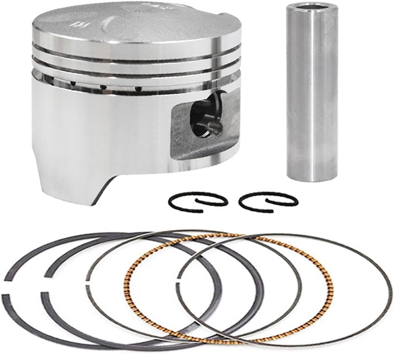 Motorcycle Engine Parts Piston Rings Kit Bore STD Size 64mm ~ 65mm Compatible With Steed SHADOW BROS 400 VLS400 VLX400 VRX400 NV400(1Set 64.5mm)