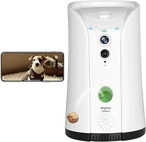 Petalk AI Dog Camera Automatic Treat Dispenser, 5G&2.4G WiFi HD Pet Camera, Remote Treat Tossing asin的图片