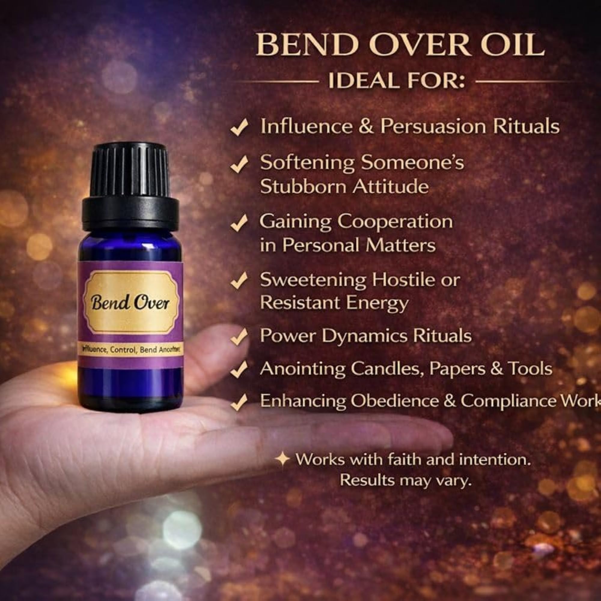 Bend Over Domination Oil, 10ml