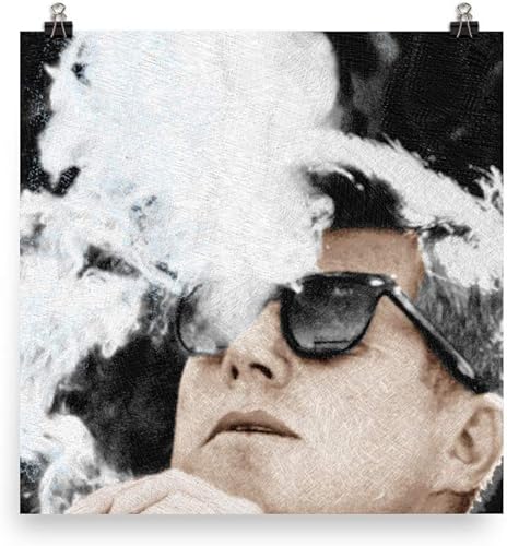 Póster de John F Kennedy Cigar and Sunglasses