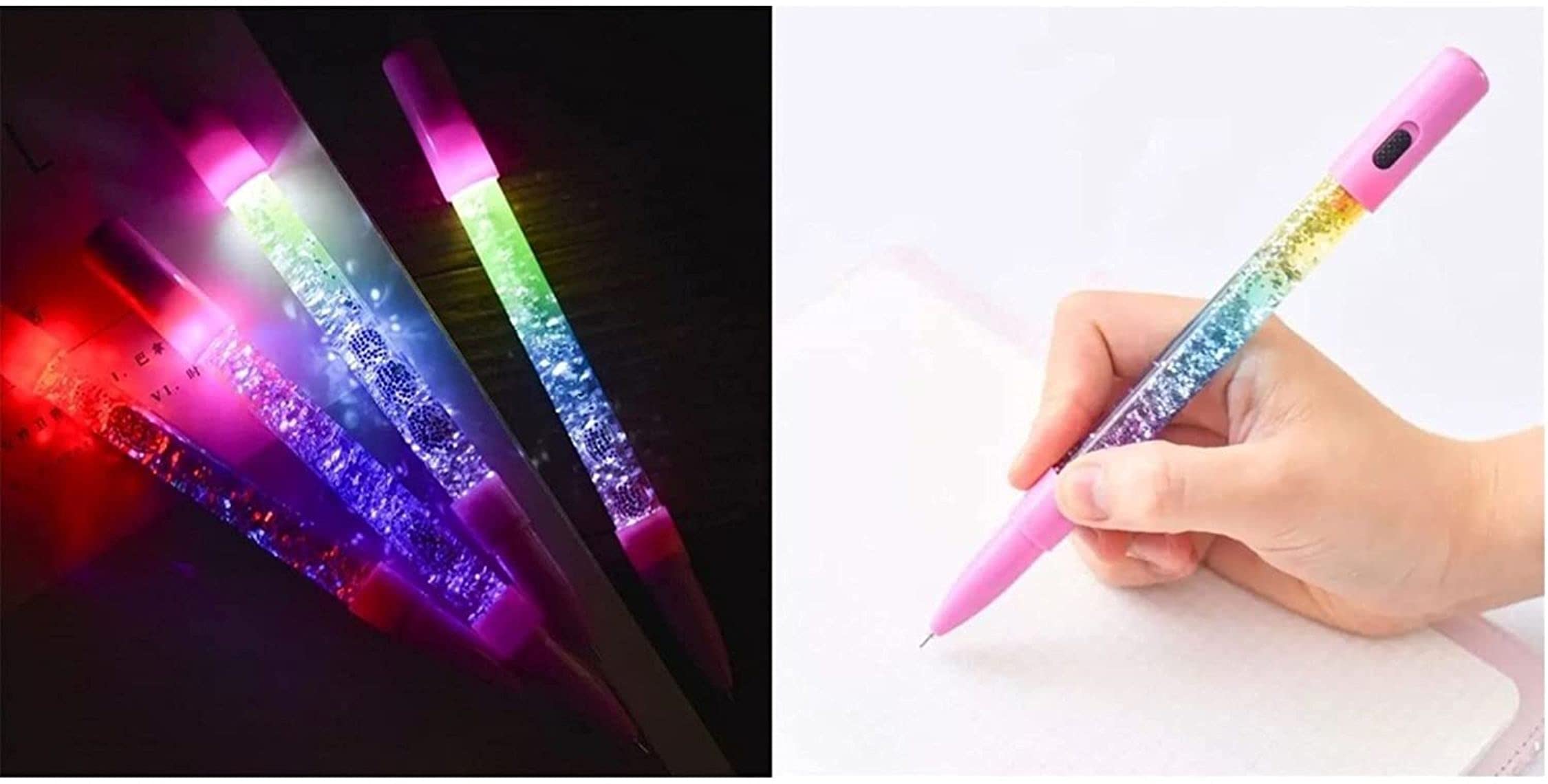 FCP ZAINO SCUOLA Dimensione Danza tondo organizzato 3 scomparti zip + Astuccio 3 piani completo + Omaggio 7 Penne Scatto cancellabili + Penna Luminosa LED e portachiave Paillettes