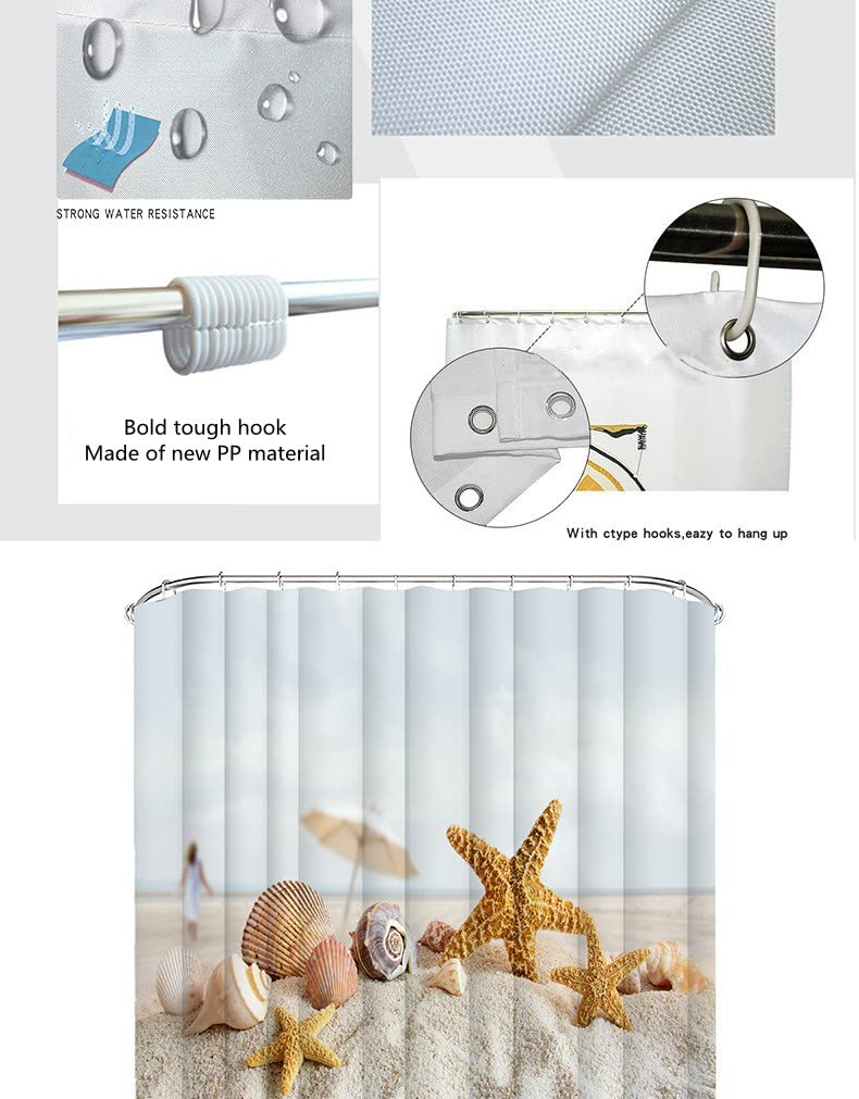 BROSHAN Jungle douchegordijn stof, zomer tropische weelderige bomen bos bos scène badset, groen natuur polyester waterdicht badkamer douchegordijn met haken, 72 x 72 inch