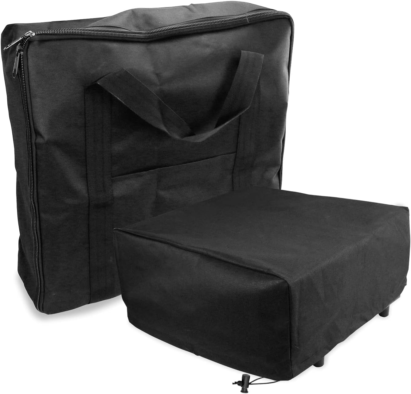 QuliMetal 28" Grill Griddle Cover for Blackstone Outdoor Cooking Gas Grill Griddle Flat Top Station, for Camp Chef Griddle and Most 2 Burner Flat Top Grill Griddle, Heavy Duty Cover with Support Pole: Kitchen & Dining