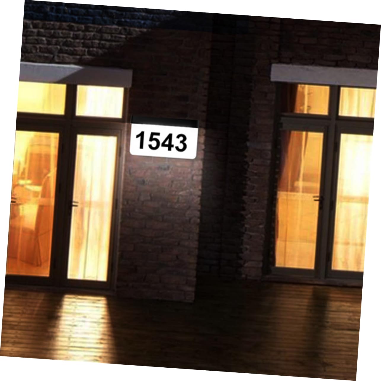 Uonlytech Luce Solare Led Esterno Per Numeri Civici Lampada Solare Per Cortile Realizzata in Materiale Durevole