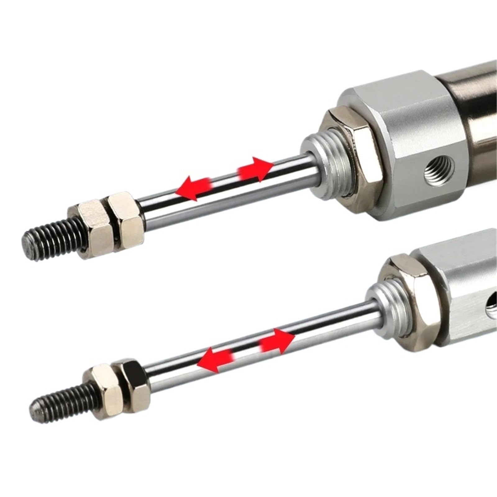 Cilindro neumático de aire de acero inoxidable CDJ2B10 CDJ2B16 Mini de doble efecto, vástago simple, diámetro de 10 mm, 16 mm de carrera, 5~150 mm con imán(30mm Stroke,Bore 10mm)