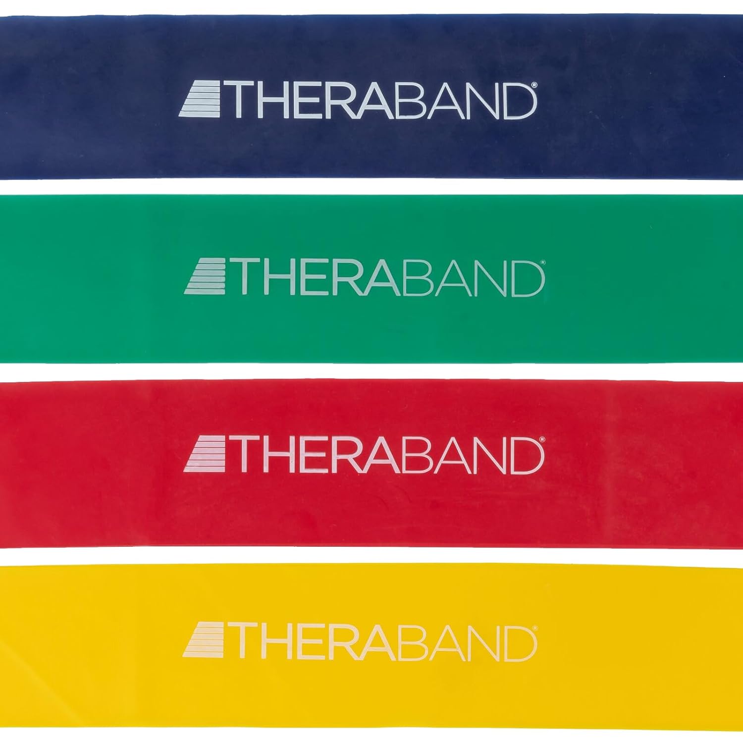 THERABAND Resistance Band Loop Set, Pack of 4, Resistance Bands for Kids, Small 8 Inch Band Loop Kit for Workouts, Beginner to Advanced Levels for Exercise, Rehab, Physical Therapy, & Stretching
