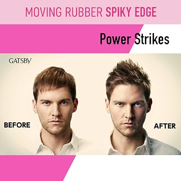 GATSBY Moving Rubber Spiky Edge Hair Wax - Ultimate Hold & Restyling for Men, 80g/2.8oz by mandom