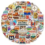 YTSQLER 200 PCS Arizona Stickers, Arizona Travel Stickers for Laptop Water Bottle Journal Party Supplies, Waterproof Travel Souvenirs Decals for Women Men Adults