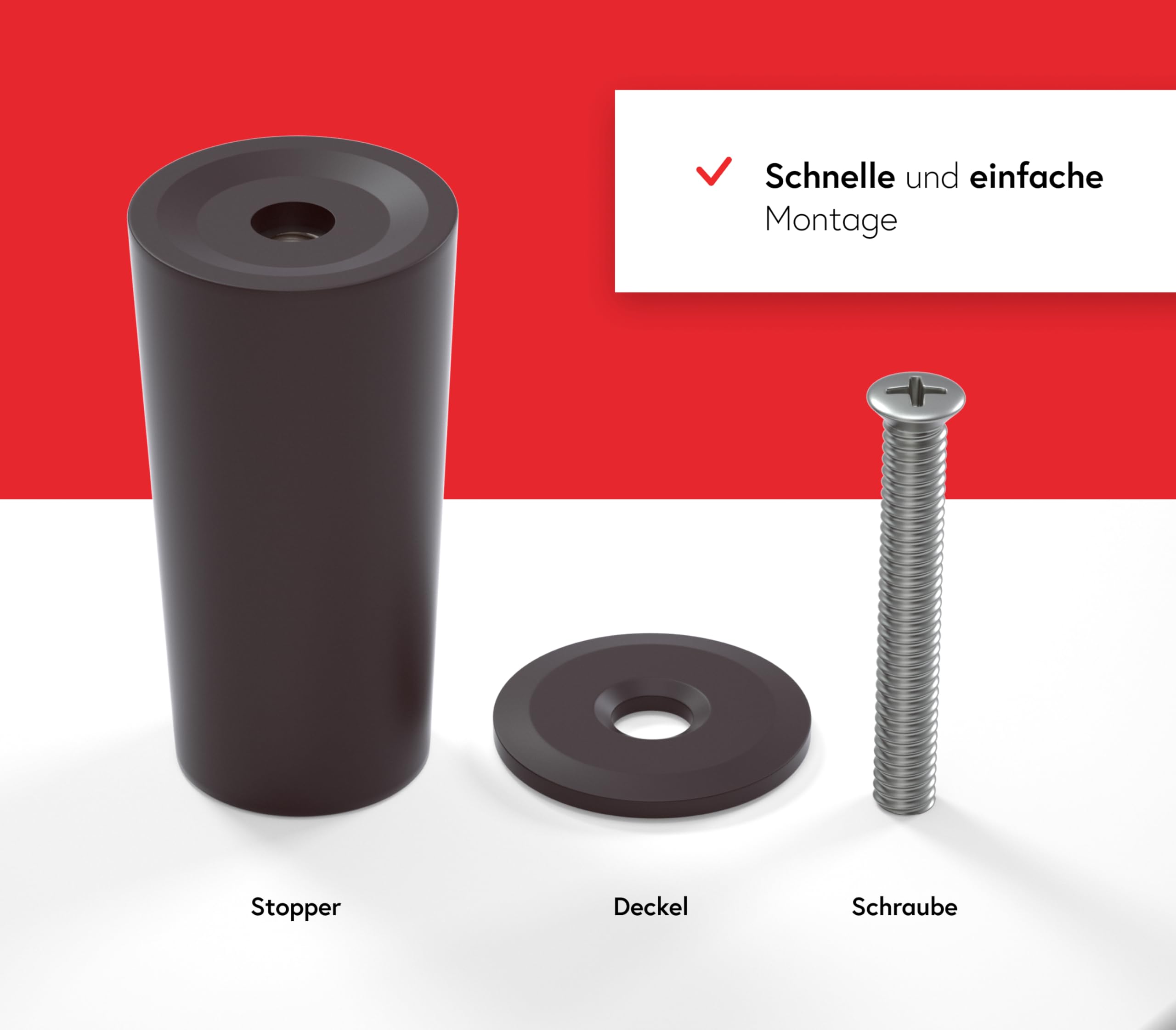 Fermaporta Per Tapparelle Beige - 8 Pezzi In Plastica Resistente, Prodotto In Germania Con Viti Incluse - Foto 11