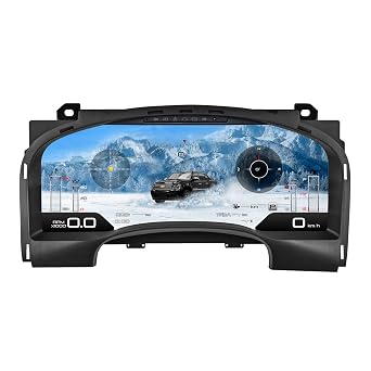 15.1 Inch Digital Cluster Gauge Replacement for GMC Yukon/Chevrolet Tahoe Silverado 2007-2012 LCD Instrument Panel Automotive Dashboard Speedometer Screen Virtual Cockpit Head Unit