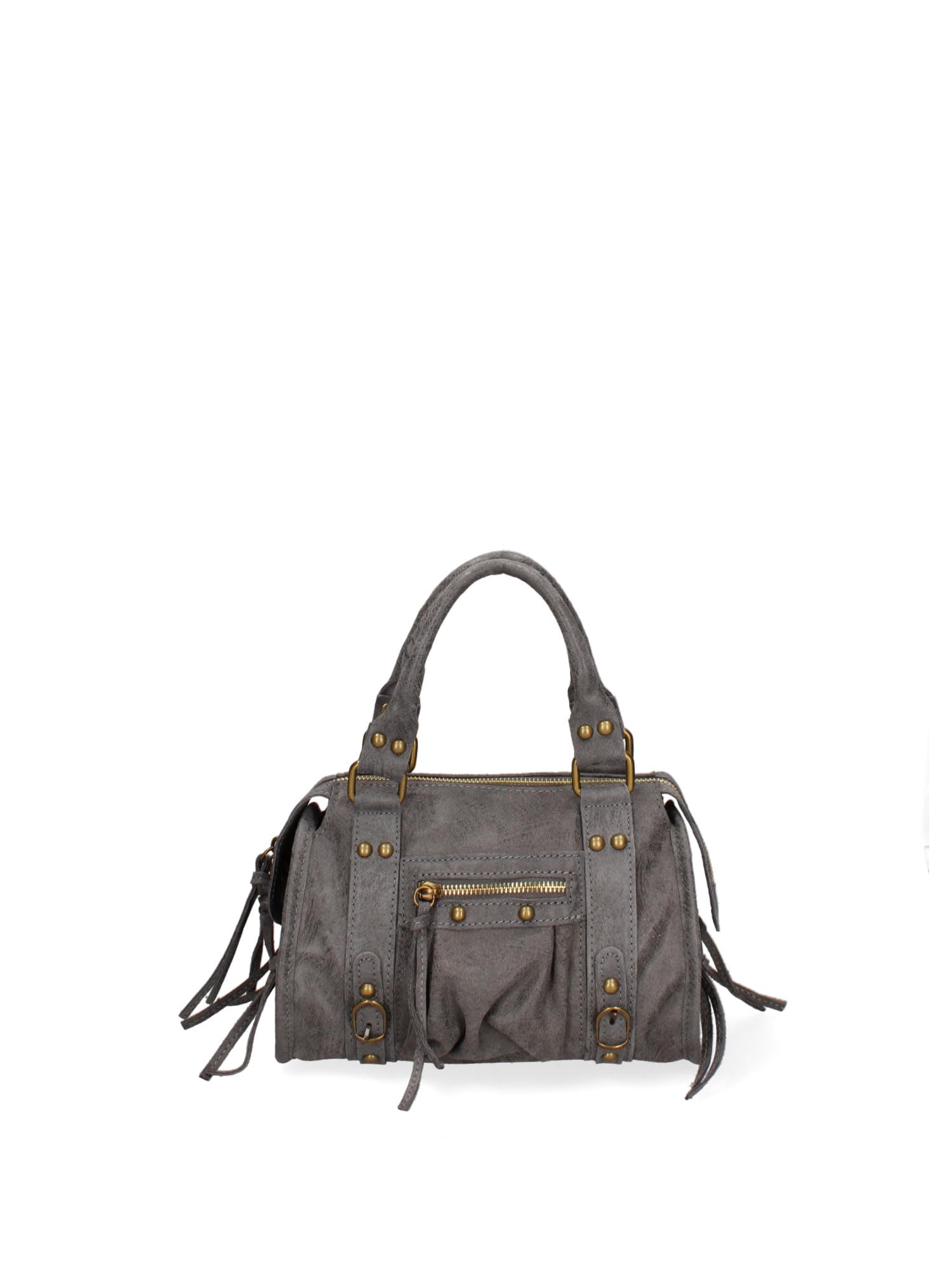 Made in Italy. Luxe.レディースバッグHand made. Made in Italy Vintage Womens Black Leather Saddle Bag Black