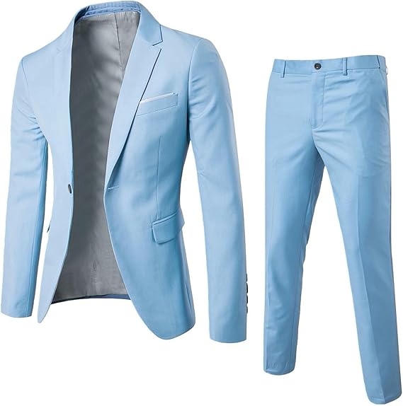Completo Uomo 2 Pezzi Elegante - Giacca E Pantaloni Per Cerimonia/Ufficio - Foto 3