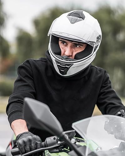 Miniatura 7 de Cascos de motocicleta de cara completa para adultos, hombres y mujeres, ligeros, casco de moto de calle, motociclismo, casco de moto con visera