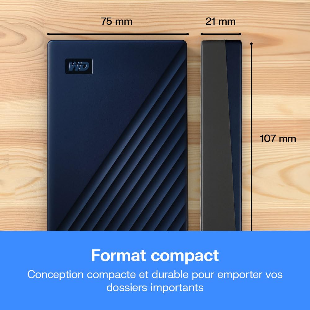 WD My Passport pour Mac 4 To Disque Dur Externe Portable, Parfait pour sauvegarde et stockage, Compatibilité avec Time Machine, SuperSpeed USB Prêt pour Mac, Argenté