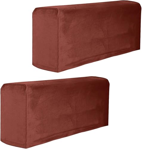 Miniatura 5 de Garneck 2 fundas de tela elástica para reposabrazos antideslizantes, de elastano, para sillón reclinable, protector de muebles, fundas para sillón,