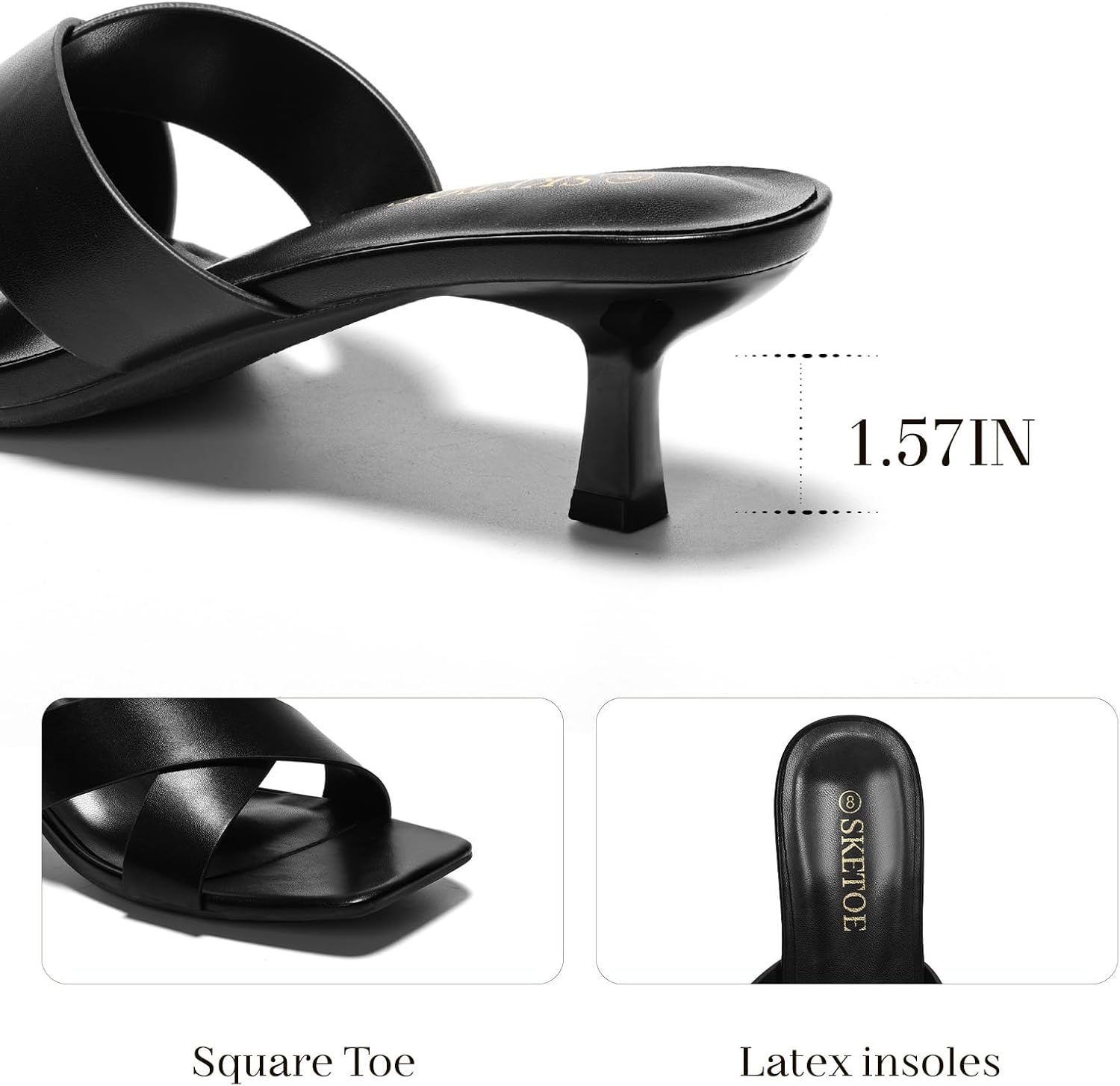 Womens Kitten Heels Open Toe Short Heels Sandals for Women Fashion Party Dress Low Heels Sandals