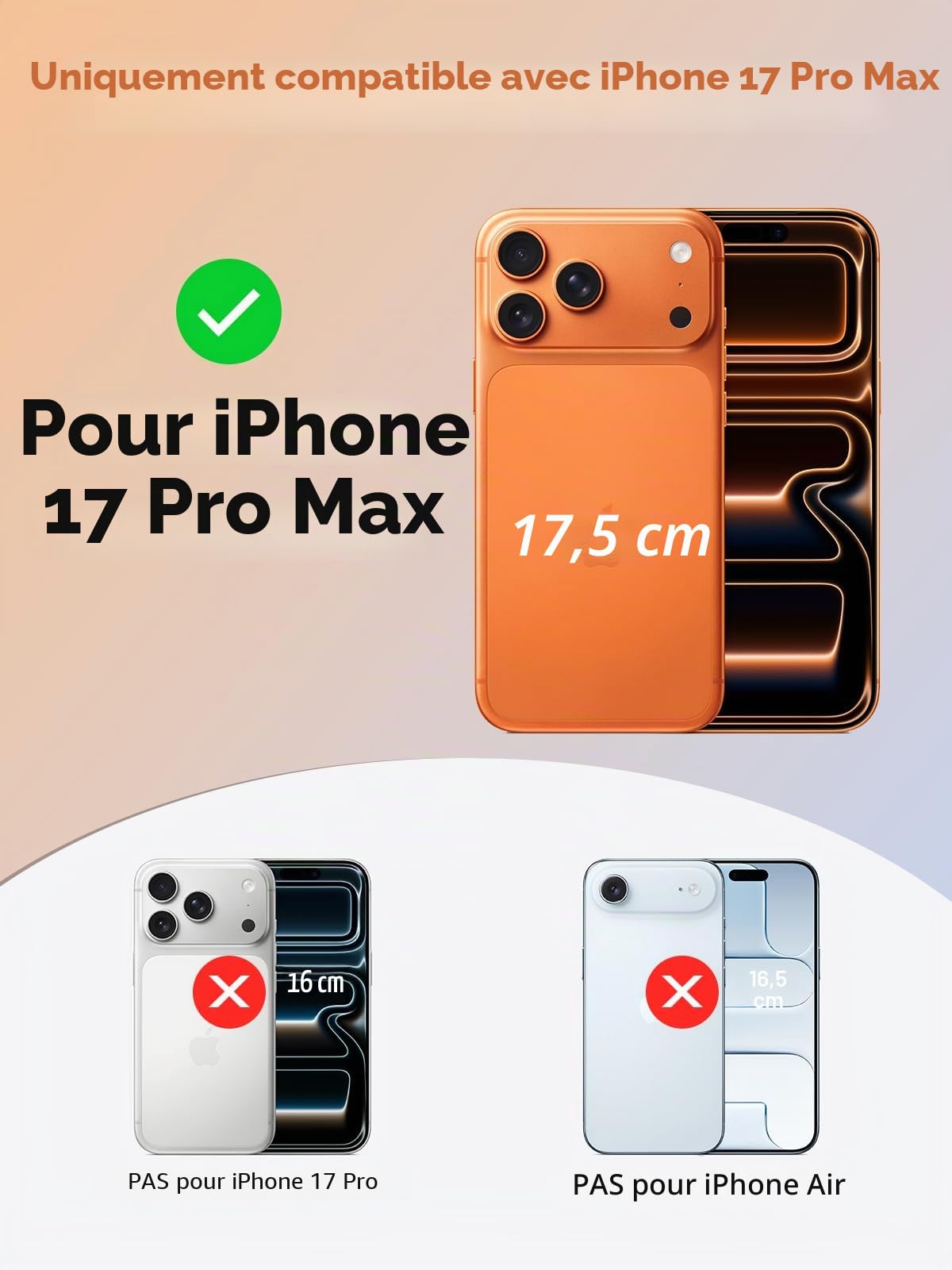 GagaKing Coque Batterie pour iPhone 17 Pro Max, 9300mAh 20W, Rechargeable avec Batterie Externe Chargeur Coque pour iPhone 17 Pro Max(6,9"), Noir