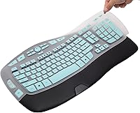 Vista 7 de Logitech K350 MK550 MK570 MK570 - Funda protectora de teclado de silicona colorida para teclado ergonómico Logitech K350 MK550 MK570, accesorios