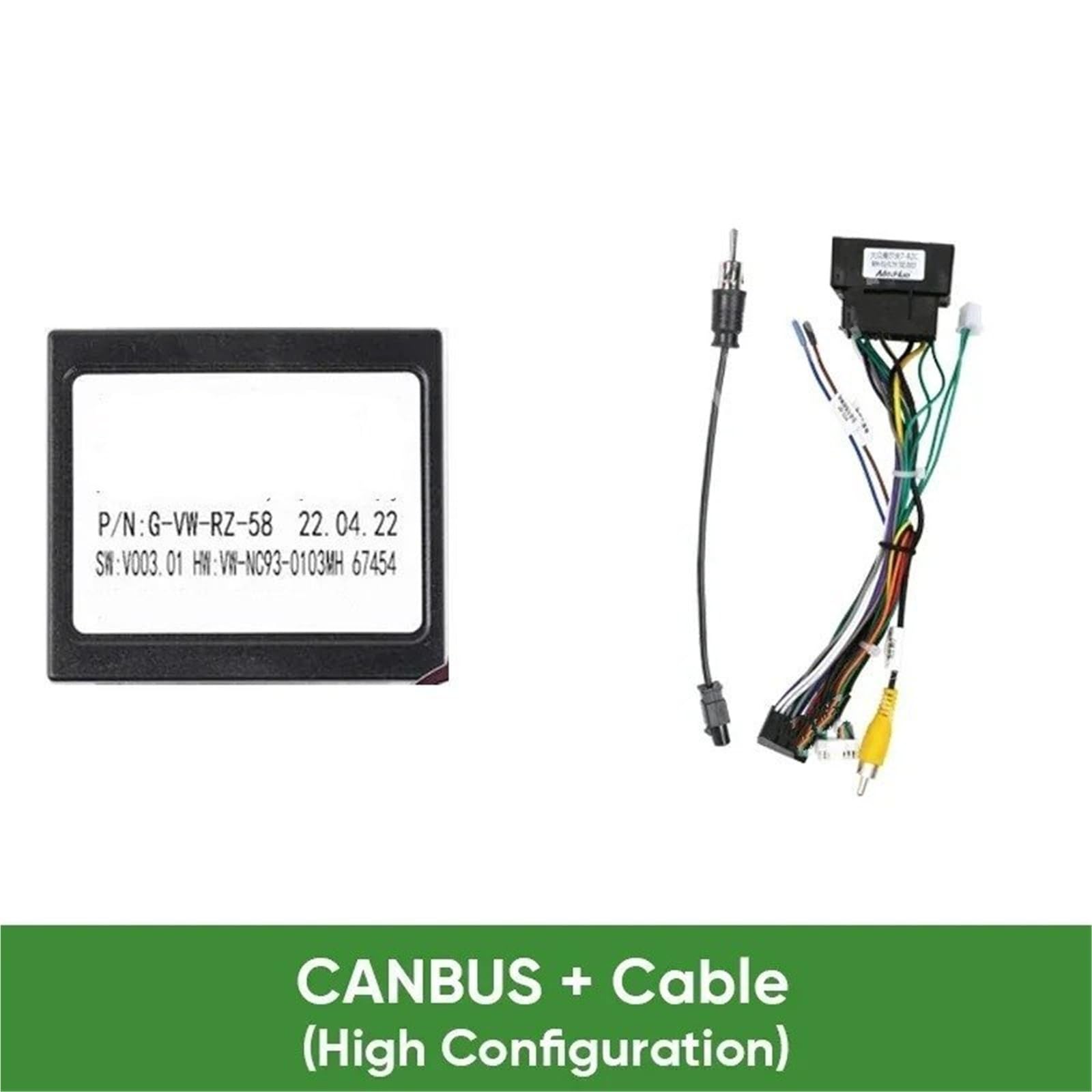 Kit Cornice Autoradio Auto Radio Canbus Box Cablaggio Interfaccia Di Controllo Del Volante Decoder Adattatore PER SEAT PER Leon ATECA IBIZA ARONA 2018 Mascherina Pannello Radio | CANBUS and Cable